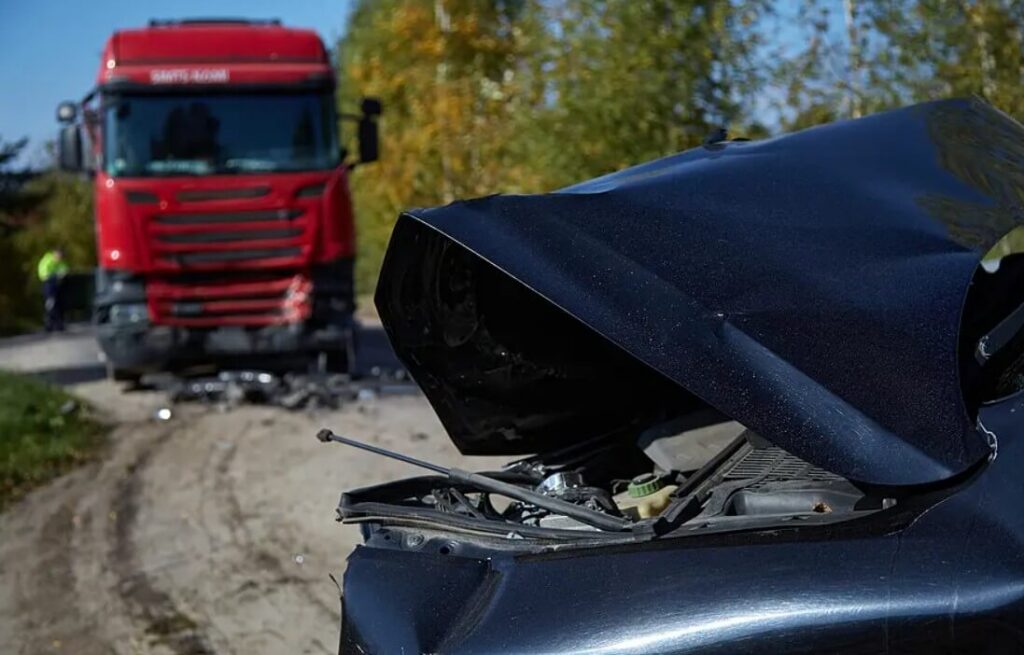 A truck accident in Las Vegas, Nevada